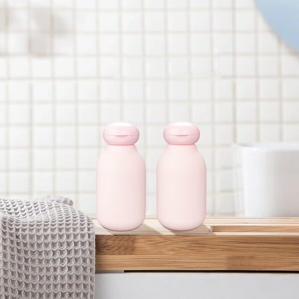 Squeeze Bottle with Flip Cap Travel Bottles for Toiletries 2 Pack 3.4 oz/100ml Travel Containers for Toiletries Shampoo and Conditioner Bottles Refillable Plastic Travel Size Bottles(Pink) - Image 6