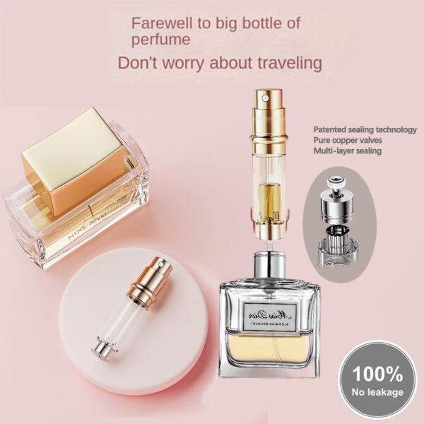 Travel Perfume bottle Refillable Atomizer,Perfume Atomizer Bottle for Travel, Perfume Travel Refillable Scent Sprayer Pump Fill from Bottom Bottle travel perfume atomizer refillable (white) - Image 3