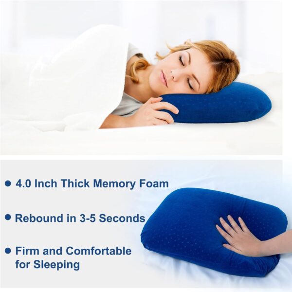 tuphen Camping Pillow Memory Foam Travel Pillow for Sleeping Backpacking Pillows Airplane Travel Hammock Beach Breathable Lightweight - Image 5