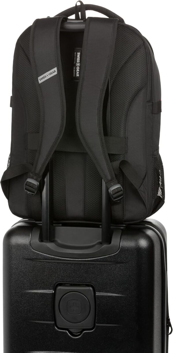 SwissGear Civic Pro Laptop Backpack, Black, 18”x13.25”x7” - Image 7