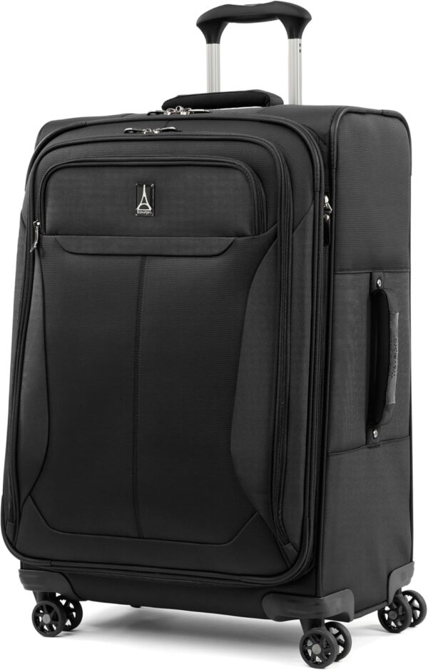 Travelpro Tourlite Softside Expandable Luggage with 4 Spinner Wheels, Lightweight Suitcase, Men and Women, Black, Carry-On 21-Inch - Image 2