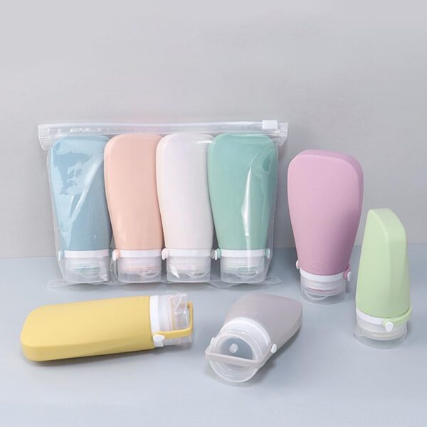 Silicone Travel Bottles for Toiletries, TSA Approved Travel Containers 4 Pack of Leak Proof Refillable Accessories - Image 2