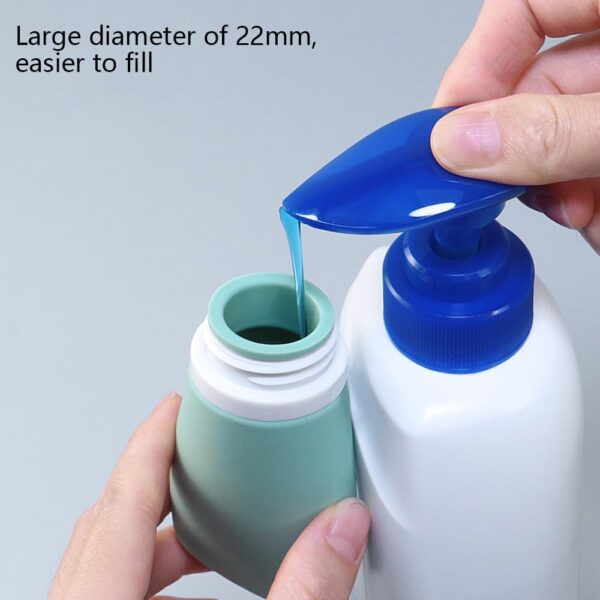 Silicone Travel Bottles for Toiletries, TSA Approved Travel Containers 4 Pack of Leak Proof Refillable Accessories - Image 4