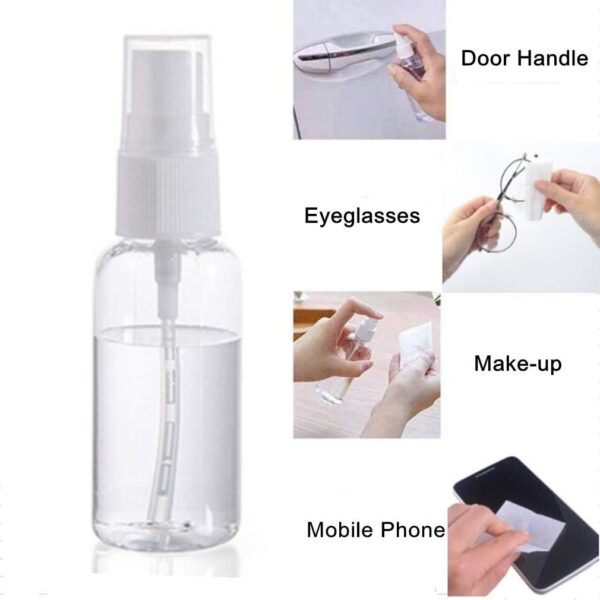 SINIDE Spray Bottles 30 ml/1 oz, 4 Pack Clear Empty Fine Mist Plastic Mini Travel Bottle Set, Portable Refillable Makeup Sprayer Containers for Perfume, Liquids, Aromatherapy, Small Size - Image 6