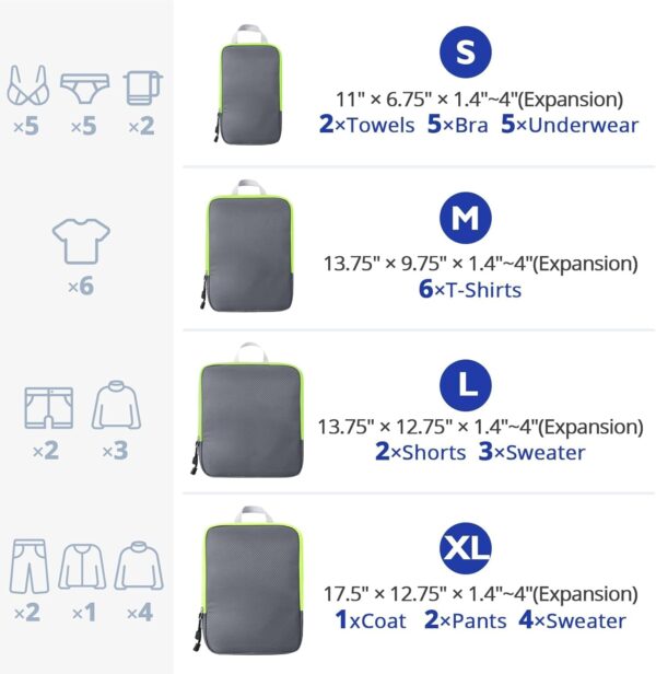 Compression packing cubes - Image 3