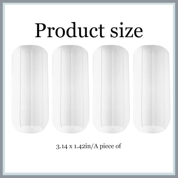 Elastic Sleeve for Leak Proofing Silicone Travel Bottle for Travel Container,Travel Necessities Fit Most Size Bottle,Travel Gadget Reusable Accessory for women (4PCS White Elastic Sleeve) - Image 2