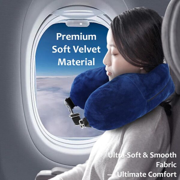 Kunyi's Travel Pillow You Stuff with Clothes As Carry-On Luggage Fits 5 Days of Travel Essentials Transformable Multifunctional Luggage Pillowcase Soft Plush Stuff-able - Image 3