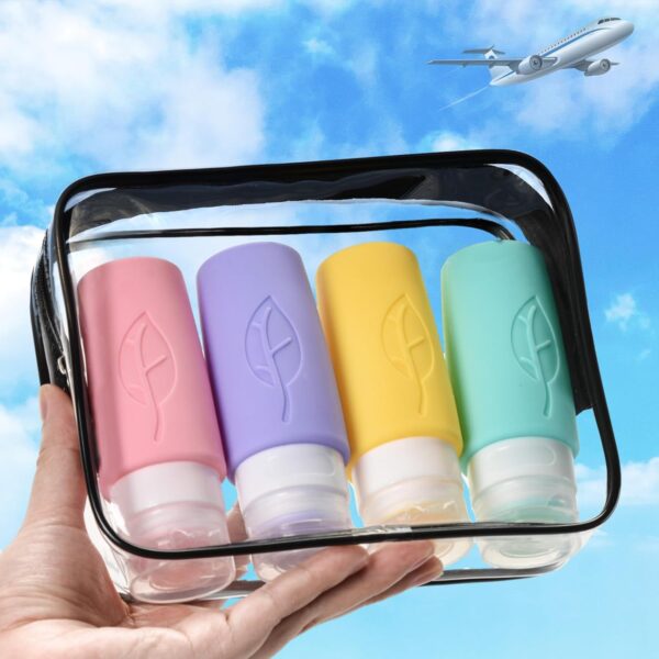 3oz Travel Bottles for Toiletries, Gym, TSA-Approved, Leak-Proof Silicone Squeezable Containers, Perfect for Business or Personal Essentials (BPA-Free) - Image 2