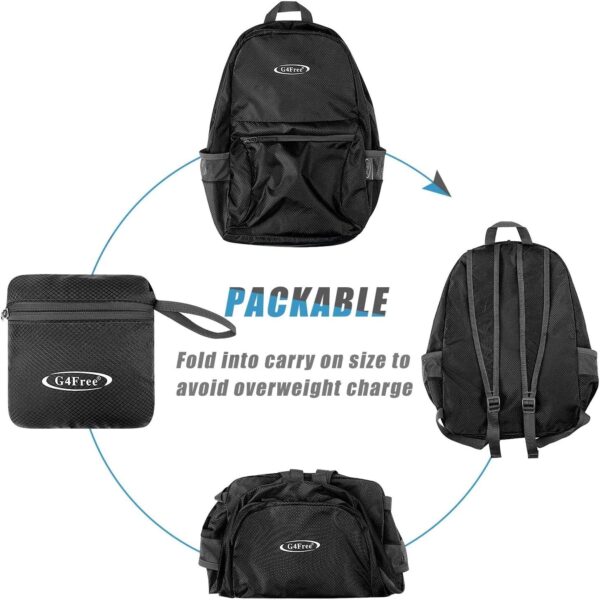 G4Free 20L Lightweight Packable Backpack Travel Hiking Daypack Foldable Backpack for Men Women - Image 6