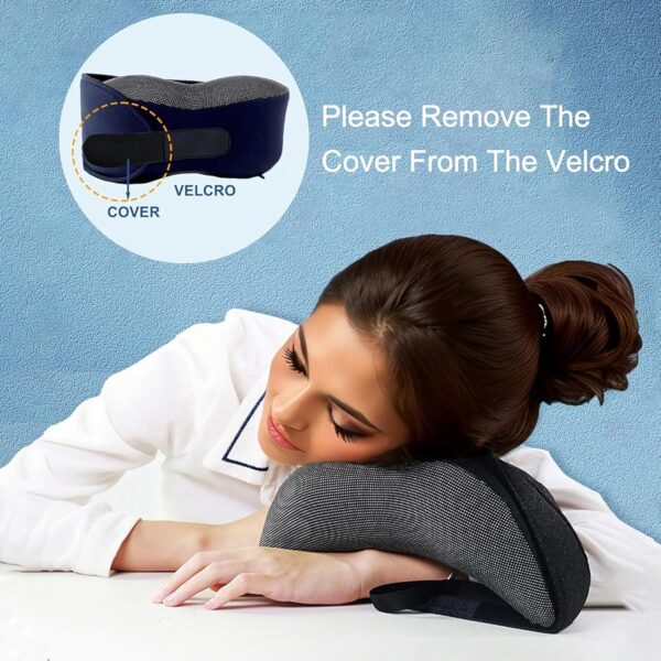 Travel Pillow for Neck Support, Travel Neck Pillows for Airplanes, Neck Pillow for Traveling, Airplane Neck Pillow for Long Flights, Sleeper Hold Pillow Travel,Airplane Eye Mask Head Holder - Image 7