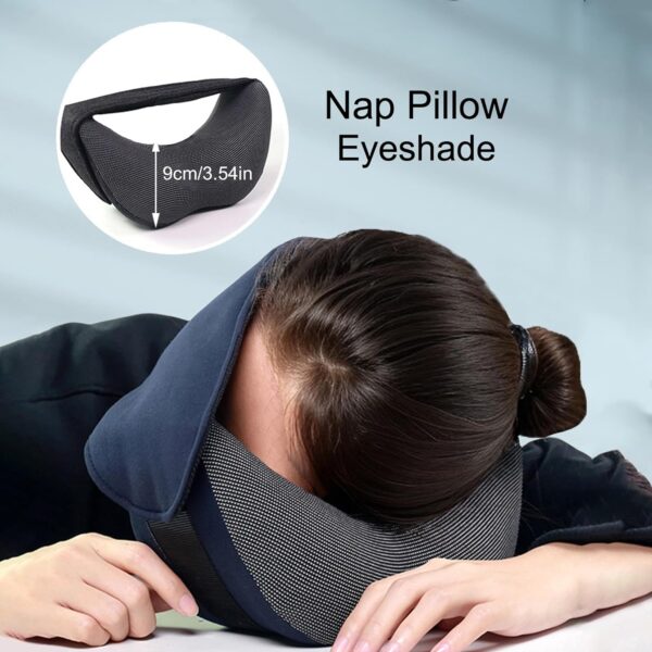 Travel Pillow for Neck Support, Travel Neck Pillows for Airplanes, Neck Pillow for Traveling, Airplane Neck Pillow for Long Flights, Sleeper Hold Pillow Travel,Airplane Eye Mask Head Holder - Image 5