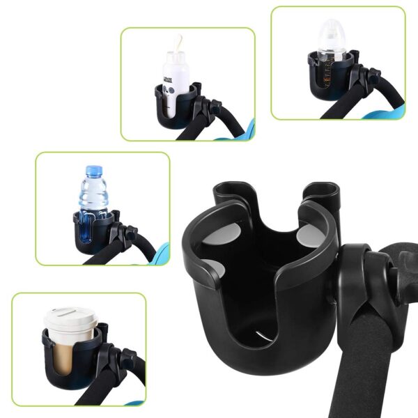 Accmor Stroller Cup Holder with Phone Holder, Bike Cup Holder, Universal Cup Holder for Uppababy Nuna Doona Strollers, 2-in-1 Cup Phone Holder for Stroller, Bike, Wheelchair, Walker, Scooter - Image 8